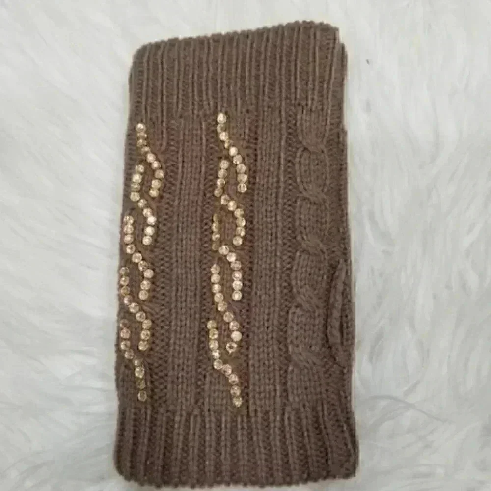 Rhinestone Mittens knitted arm warmers more colors